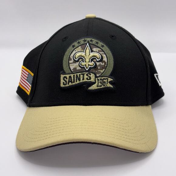 New Orleans Saints Salute to Service 
New Era Men’s Hat Size M/L Black‎ Tan - Picture 1 of 7